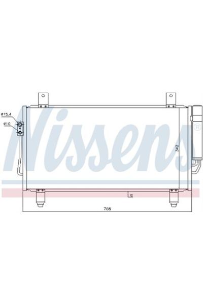 Condensatore, Climatizzatore NISSENS 123-940435