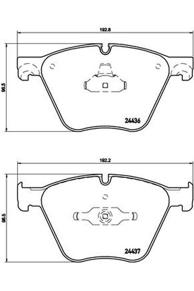 Kit pastiglie freno, Freno a disco BREMBO 65-P 06 073