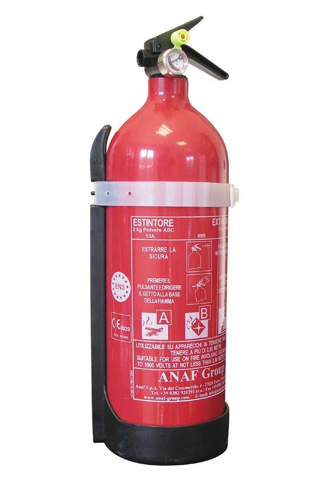 Estintore A Polvere 2 Kg CORA - Classe 8A 70B C, Con Supporto, Per Auto E Barche - Foto 12