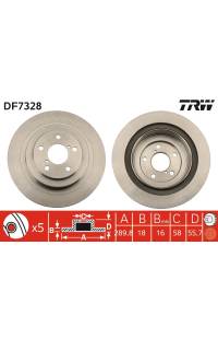 Disco  freno TRW 161-DF7328
