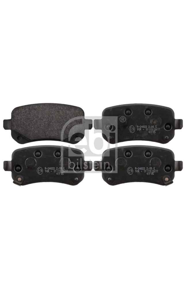 Kit pastiglie freno, Freno a disco FEBI BILSTEIN 101-116060