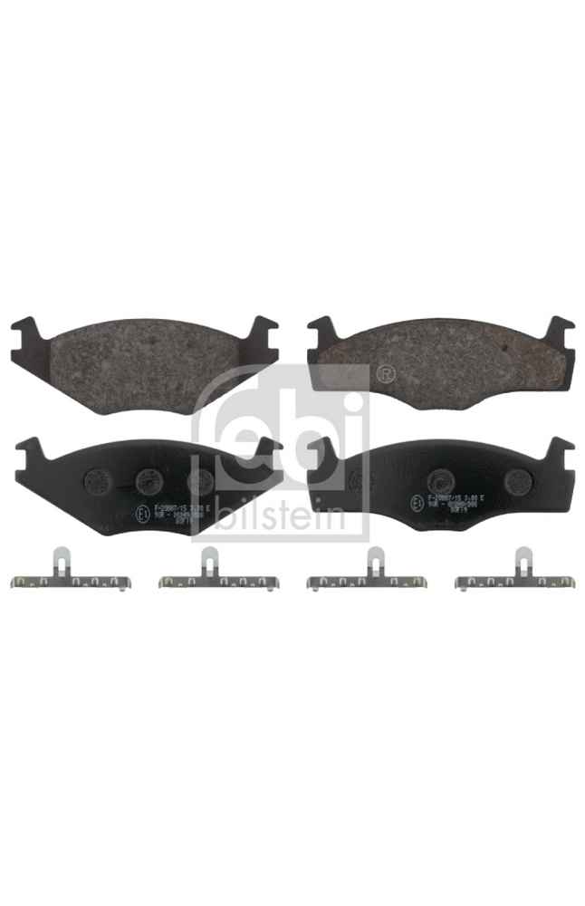 Kit pastiglie freno, Freno a disco FEBI BILSTEIN 101-16076