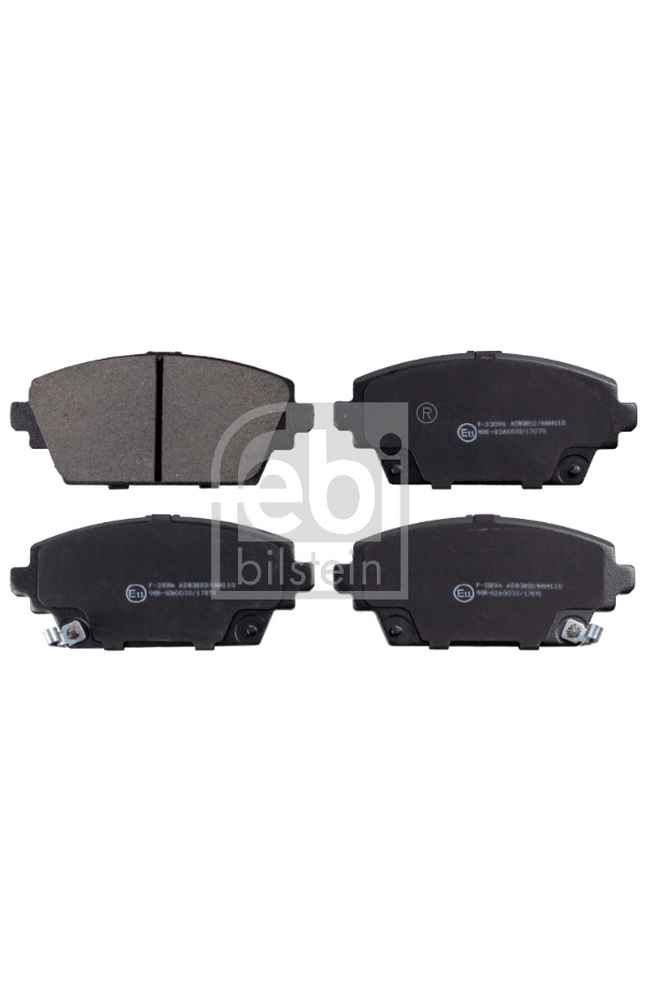 Kit pastiglie freno, Freno a disco FEBI BILSTEIN 101-16389