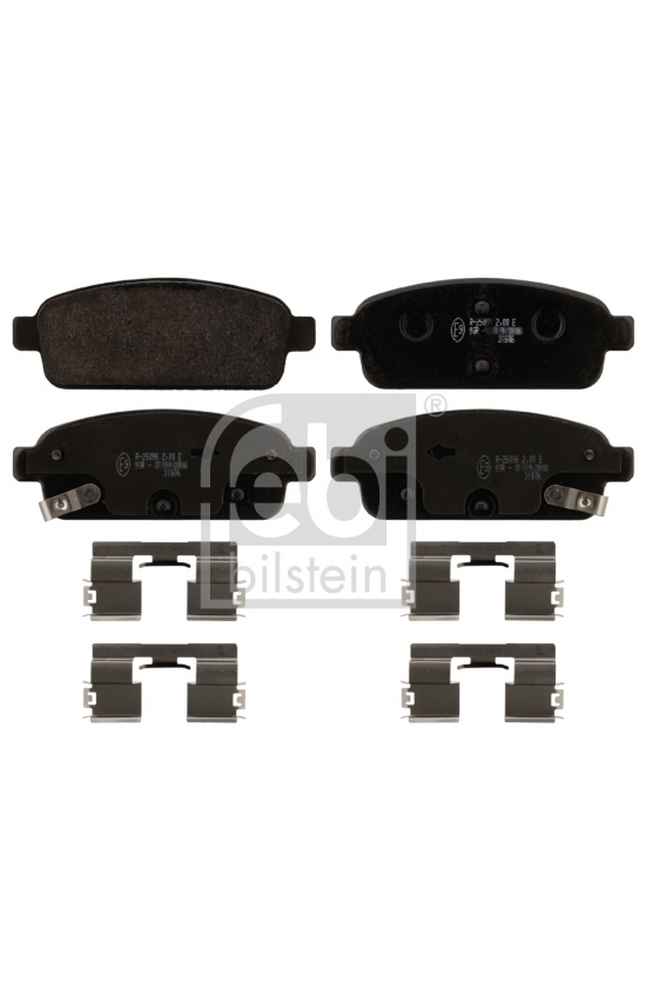 Kit pastiglie freno, Freno a disco FEBI BILSTEIN 101-16894
