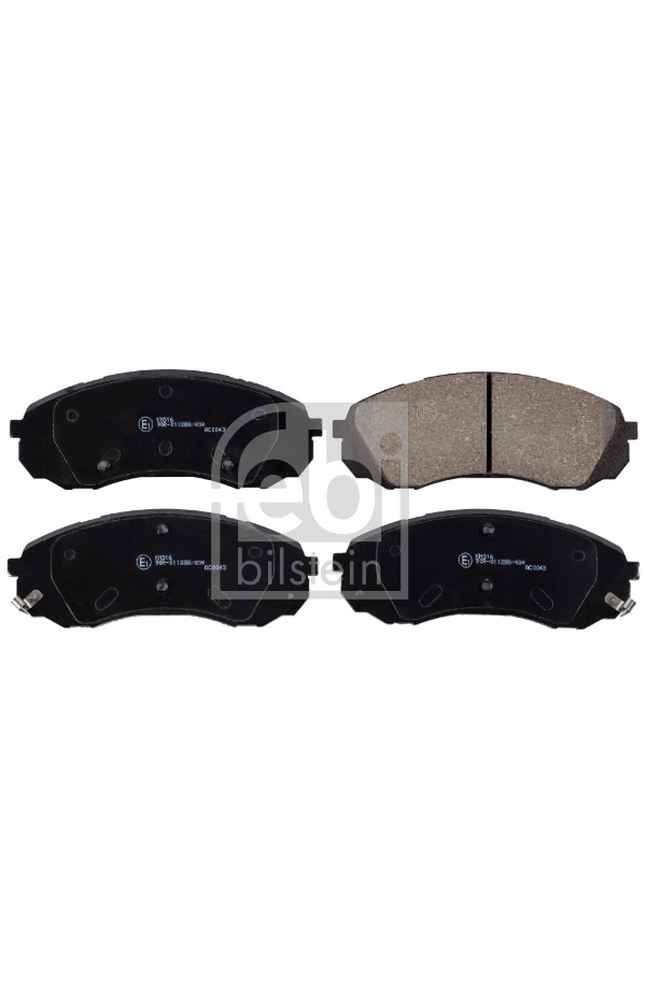 Kit pastiglie freno, Freno a disco FEBI BILSTEIN 101-170293