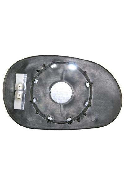 vetro specchio laterale con attacchi termica lato destro (passeggero) depo 1023-00834