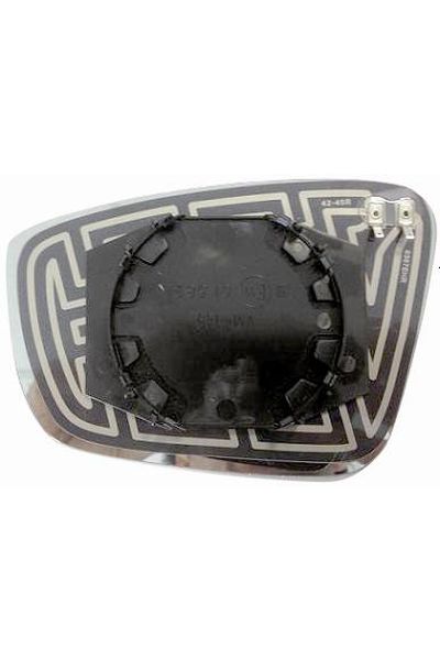 vetro specchio laterale con attacchi termica lato destro (passeggero) depo 1023-00852