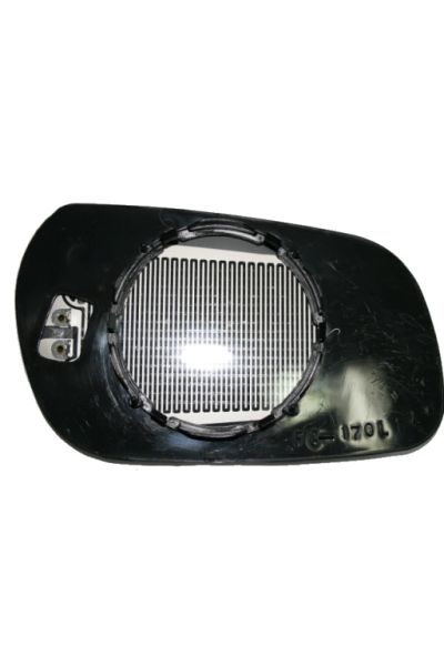 vetro specchio laterale con attacchi termica lato destro (passeggero) depo 1023-0087