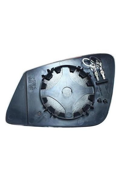 vetro specchio laterale con attacchi termica 2pin lato destro (passeggero) depo 1023-00966