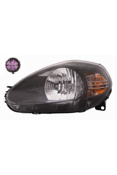 proiettore h4 con motore elettrico lato destro (passeggero) depo 1023-10025