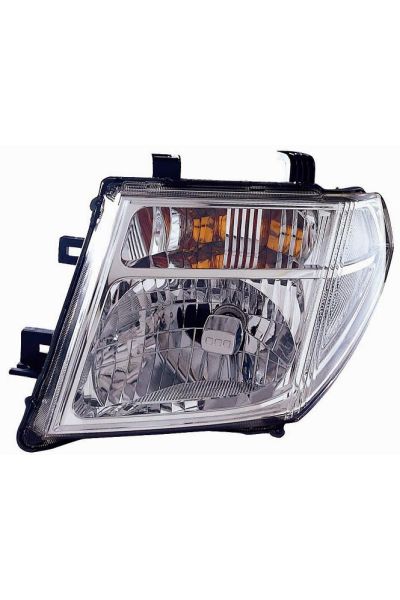 proiettore h4 predisposizione per regolazione elettrico lato sinistro (conducente)NAVARA PICK UP 02-2005 AL 02-2010 depo 1023-25740