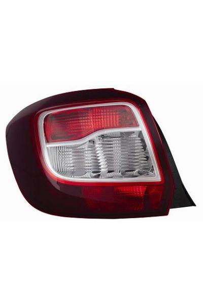 gruppo ottico posteriore bianco - rosso fondo scuro lato destro (passeggero) depo 1023-507652