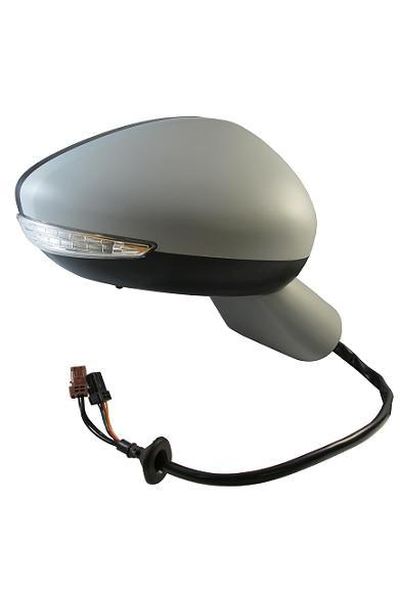 specchio retrovisore elettrico termico richiudibile con tasto con fanalino e luce cortesia lato destro (passeggero) depo 1023-801229