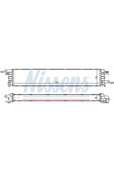 Radiatore bassa temperatura, Intercooler NISSENS 123-60354