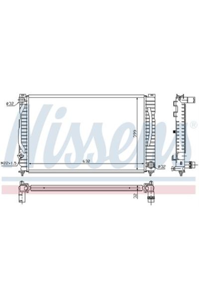 Radiatore, Raffreddamento motore NISSENS 123-60496