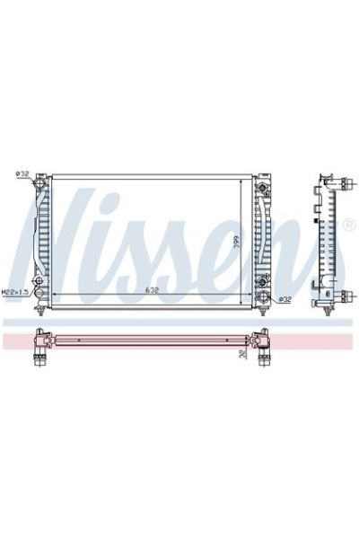 Radiatore, Raffreddamento motore NISSENS 123-60498