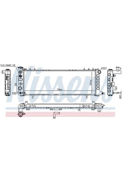 Radiatore, Raffreddamento motore NISSENS 123-609881