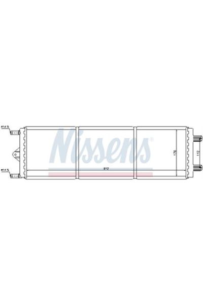 Radiatore, Raffreddamento motore NISSENS 123-61209