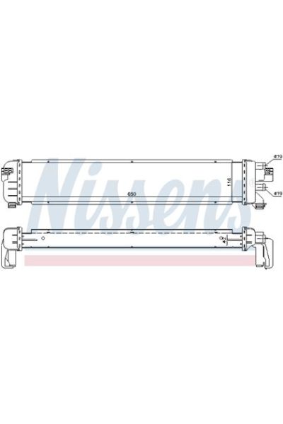 Radiatore bassa temperatura, Intercooler NISSENS 123-627043