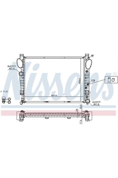 Radiatore, Raffreddamento motore NISSENS 123-62774A