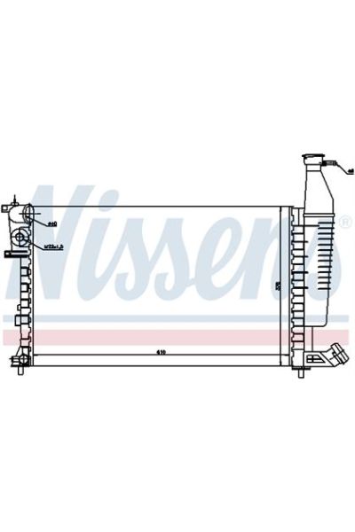 Radiatore, Raffreddamento motore NISSENS 123-63547