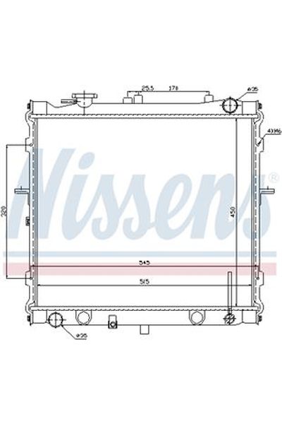 Radiatore, Raffreddamento motore NISSENS 123-66642
