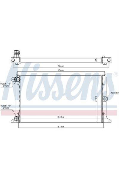 Radiatore, Raffreddamento motore NISSENS 123-67304