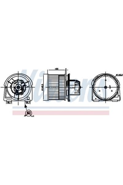 Ventilatore abitacolo NISSENS 123-87382