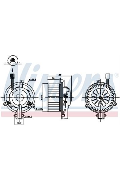 Ventilatore abitacolo NISSENS 123-87825