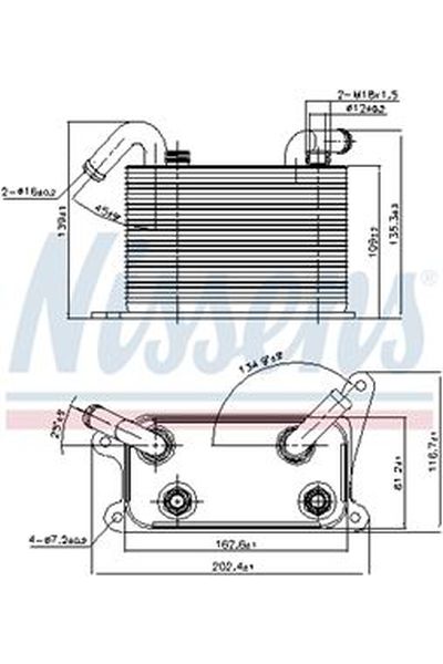 Radiatore olio, Cambio automatico NISSENS 123-90841