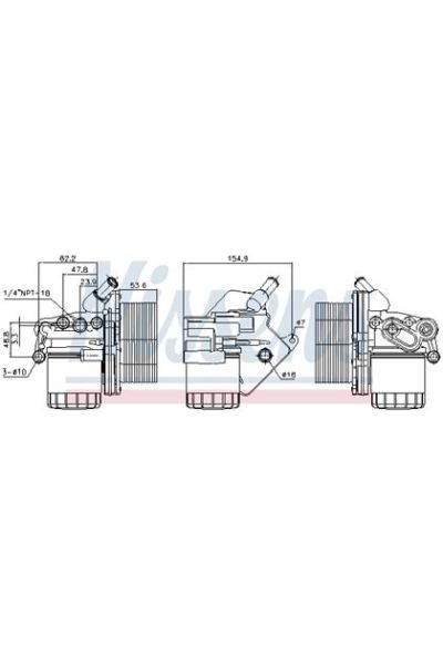 Radiatore olio, Olio motore NISSENS 123-90893