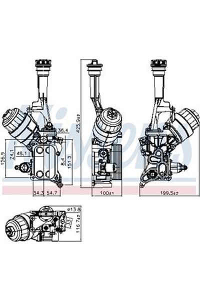 Radiatore olio, Olio motore NISSENS 123-90928