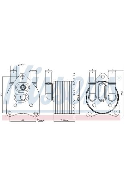 Radiatore olio, Cambio automatico NISSENS 123-91123
