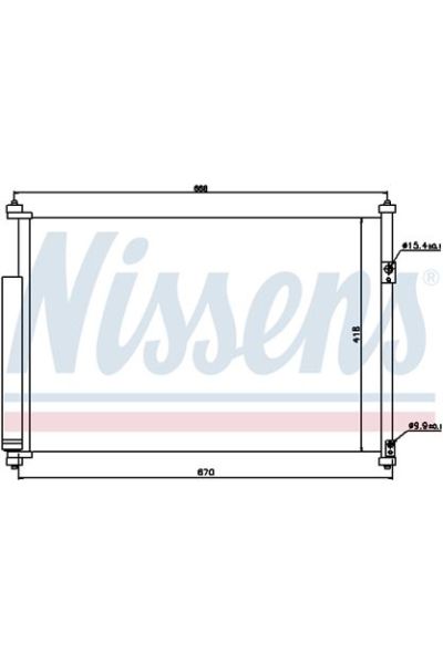 Condensatore, Climatizzatore NISSENS 123-940012