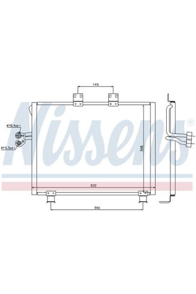Condensatore, Climatizzatore NISSENS 123-940017