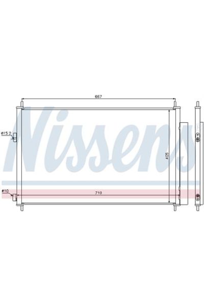 Condensatore, Climatizzatore NISSENS 123-940021