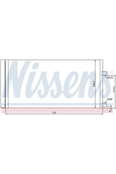 Condensatore, Climatizzatore NISSENS 123-940034