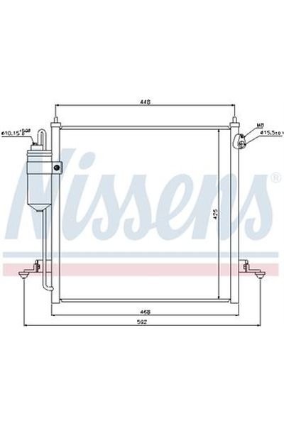 Condensatore, Climatizzatore NISSENS 123-940068