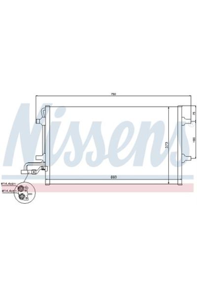 Condensatore, Climatizzatore NISSENS 123-940086