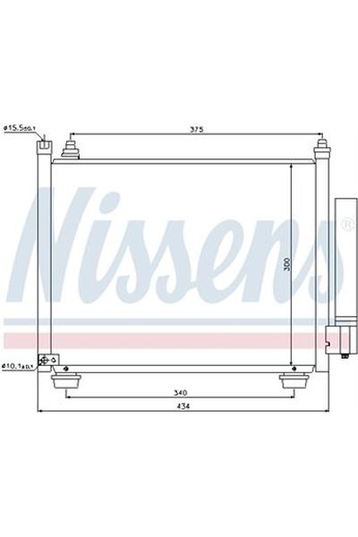 Condensatore, Climatizzatore NISSENS 123-940092