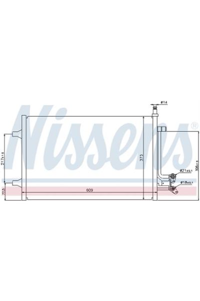Condensatore, Climatizzatore NISSENS 123-940097