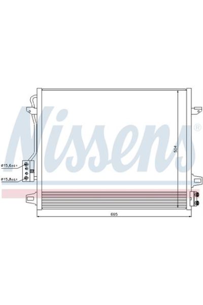 Condensatore, Climatizzatore NISSENS 123-940098