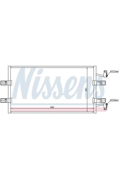 Condensatore, Climatizzatore NISSENS 123-940119