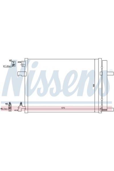 Condensatore, Climatizzatore NISSENS 123-940134