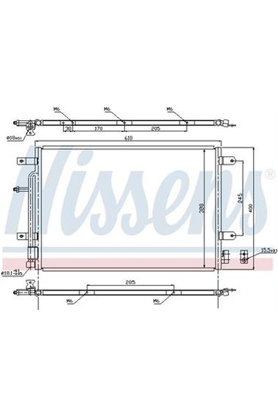 Condensatore, Climatizzatore NISSENS 123-940139