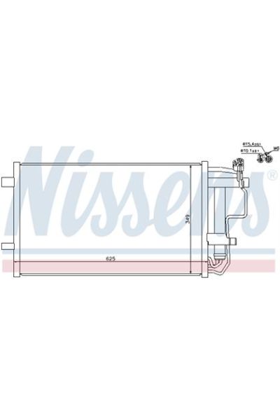 Condensatore, Climatizzatore NISSENS 123-940149