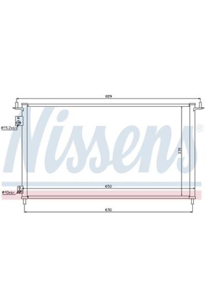 Condensatore, Climatizzatore NISSENS 123-940162