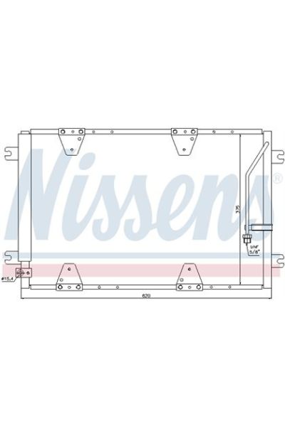Condensatore, Climatizzatore NISSENS 123-940174
