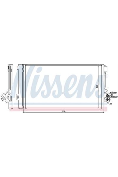 Condensatore, Climatizzatore NISSENS 123-940178