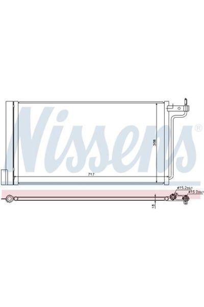 Condensatore, Climatizzatore NISSENS 123-940181